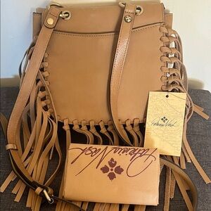 Patricia Nash Brown Fringe Crossbody Bag